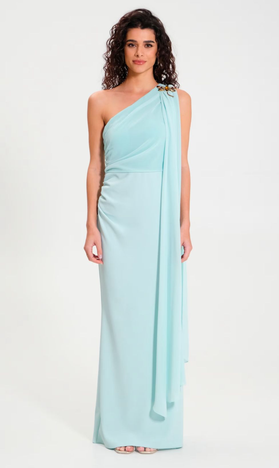 Abito monospalla- Rinascimento CFC0117713003 – Grazia Boutique Shop