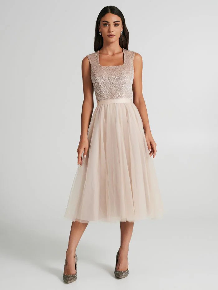 Abito midi con gonna in tulle Rinascimento Rinascimento Art:  CFC0115310003