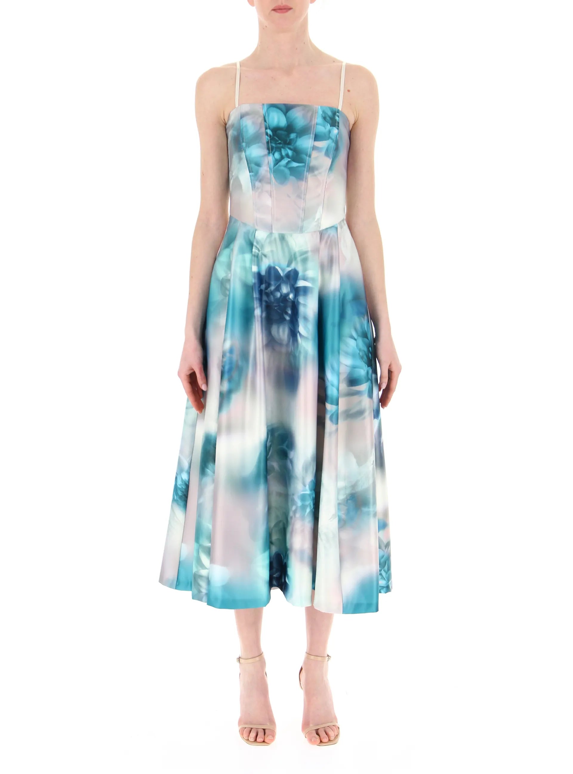 Abito a ruota in raso Rinascimento CFC0117763003