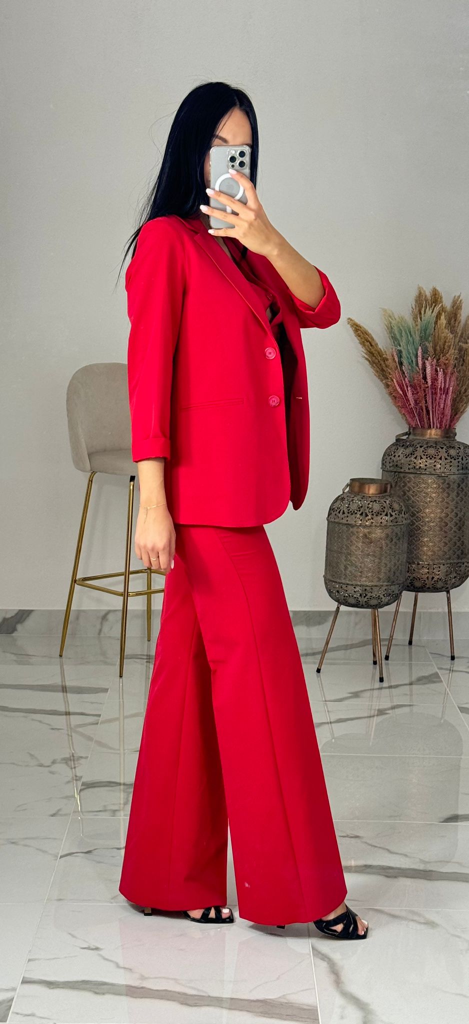 Rinascimento Tailleurs Eleganti Tailleur Fucsia Con Inserti In