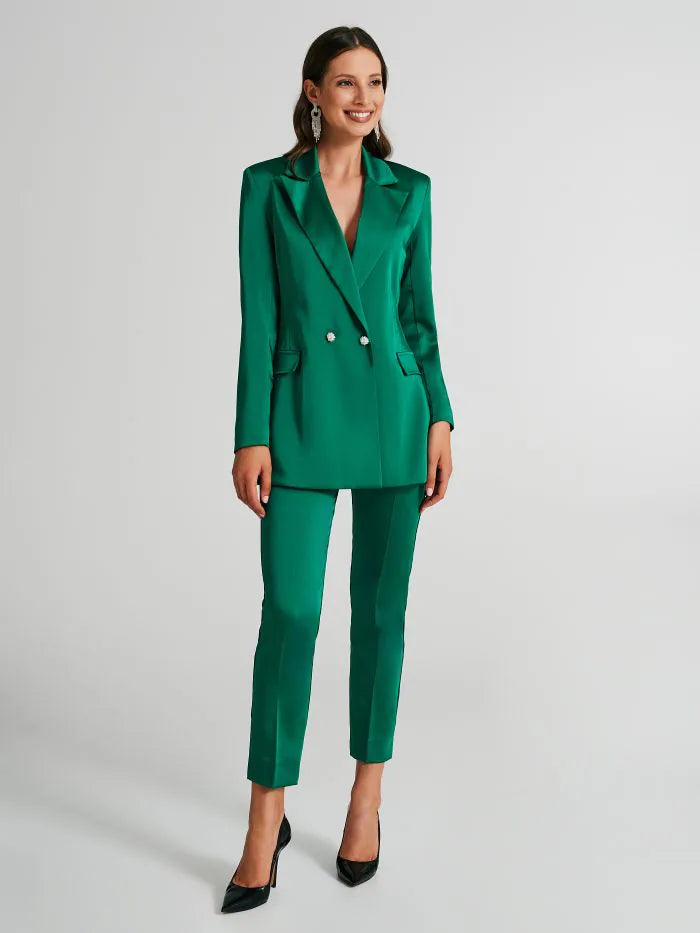 Giacca doppiopetto con bottone gioiello Rinascimento Art