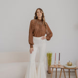 Blusa Botes - Alma Sanchez - 2526030 Nocciola