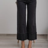 Jeans Con Risvolto Strass- Eleh- Art EL072