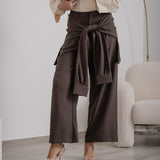 Pantalone Con Nodo Frontale Effetto Felpa- Eleh- Art EFW250302