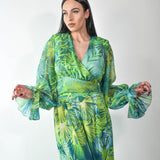 Blusa fantasia tropicale verde - Shit wear