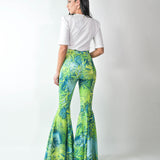 Pantaloni a zampa fantasia tropicale - Shit wear