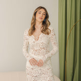 Abito midi in pizzo - So Allure - L1028D