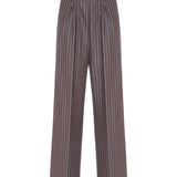 Pantaloni Ampi Gessati - So Allure - D6034D