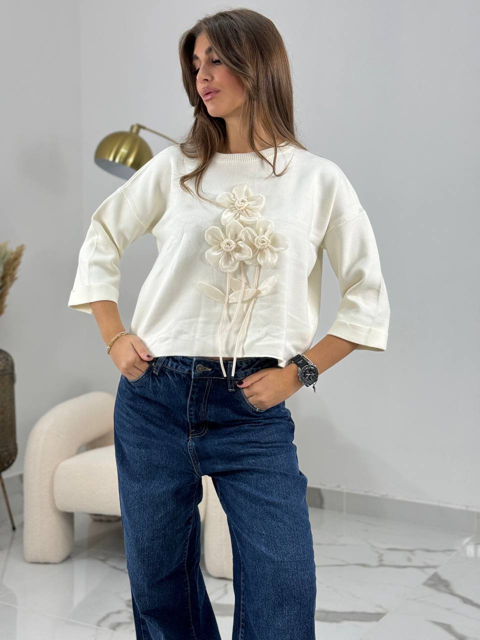 Felpa con fiori - Vic Bee - Art RI4167023V1290