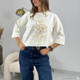 Felpa con fiori - Vic Bee - Art RI4167023V1290
