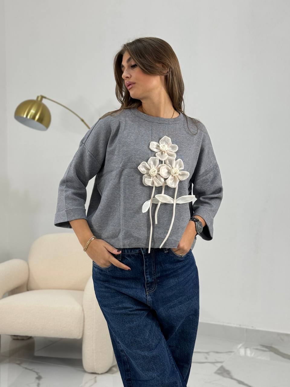 Felpa con fiori - Vic Bee - Art RI4167023V1290