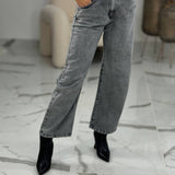 Jeans grey frangia - Soallure - Art X66018A